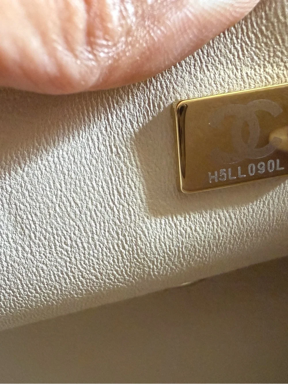 CHANEL Cream Shearling Mini Flap Top-Handle Bag